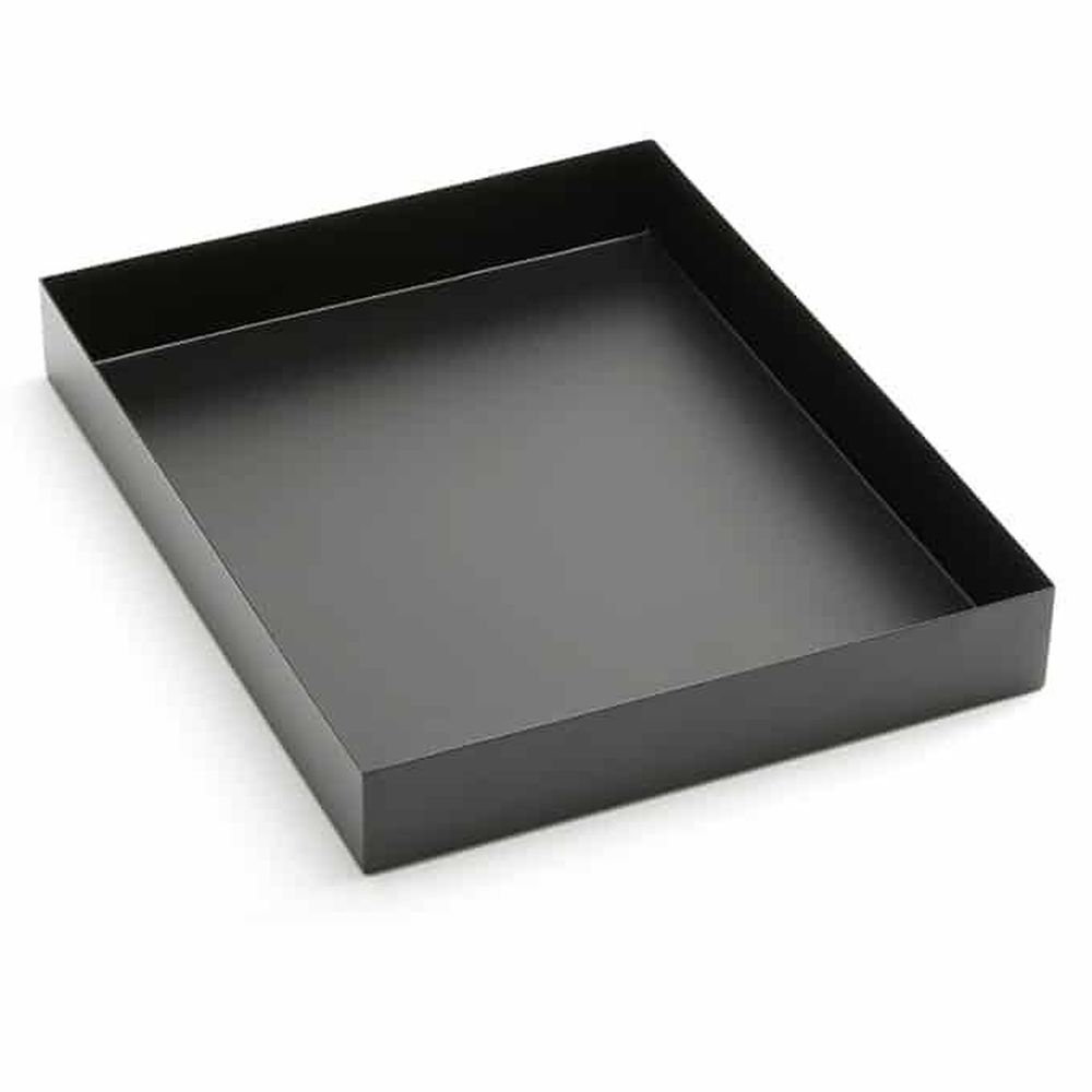 American Metalcraft Black Twilight Collection Stainless Steel Rectangular Market Tray, 15 X 12 X 2 Inch -- 6 Per Case