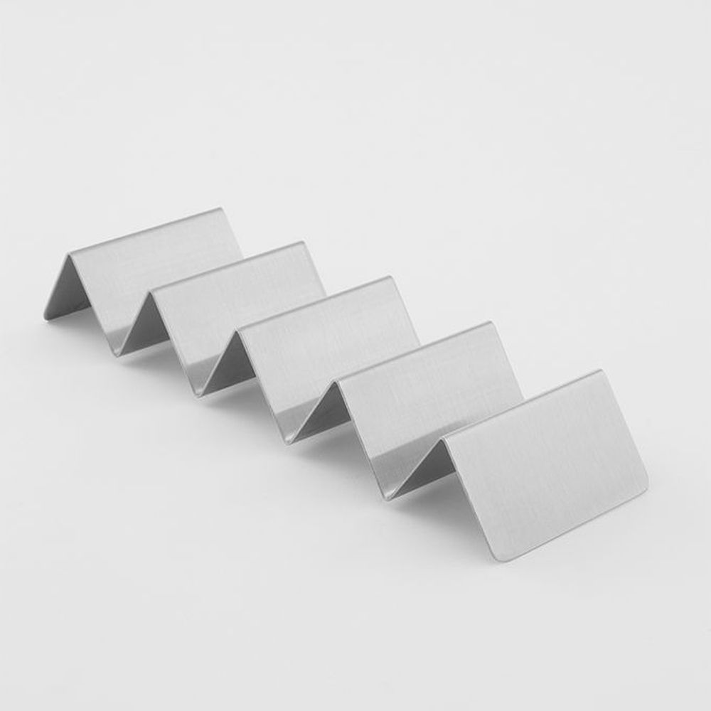 American Metalcraft Silver Stainless Steel 4 Or 5 Compartments Mini Taco Holder, 7 X 2 X 1 Inch -- 240 Per Case