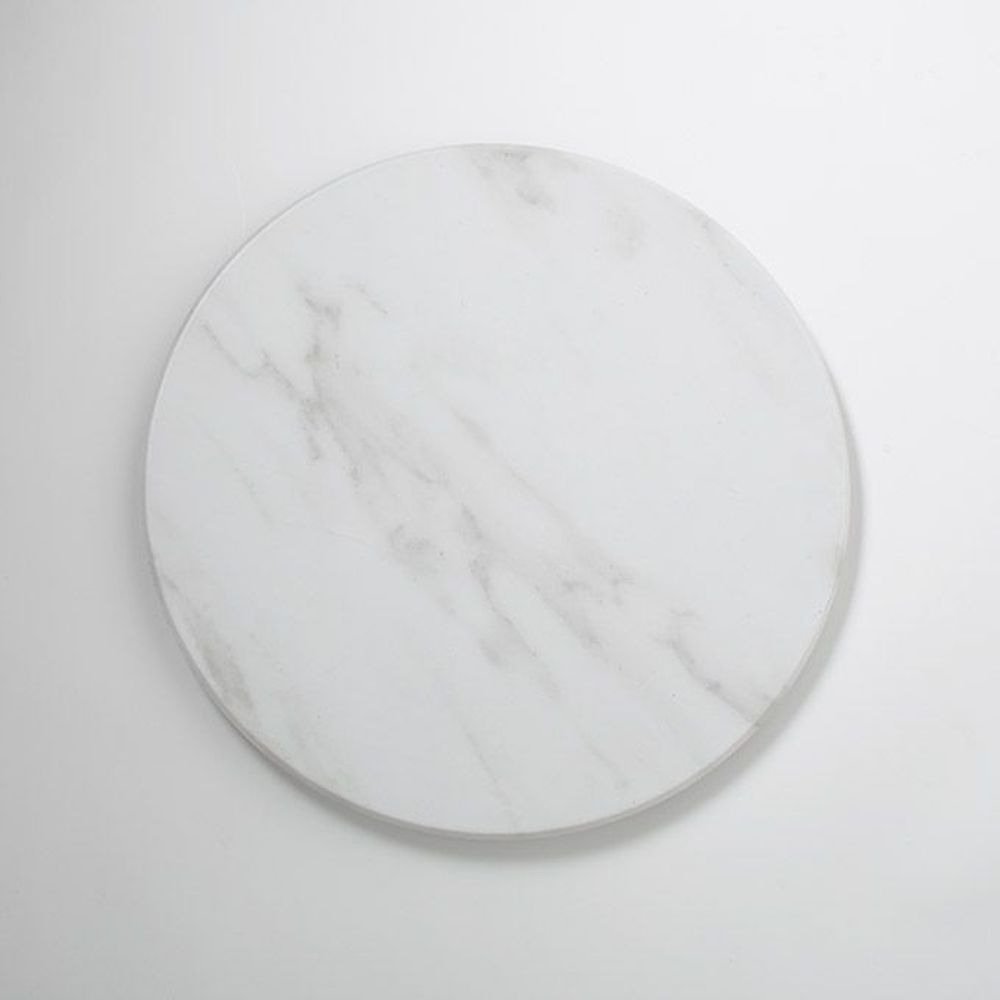 American Metalcraft White Marble Melamine Round Serving Board, 17-1/4 Inch Dia. X 1-1/8 Inch Height -- 8 Per Case