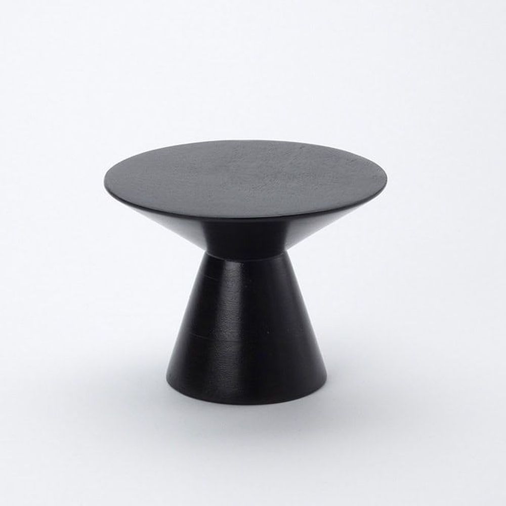 American Metalcraft Upton Collection Espresso Mango Wood Pedestal, 7 Inch Top Dia. X 5 1/4 Inch Height -- 8 Per Case