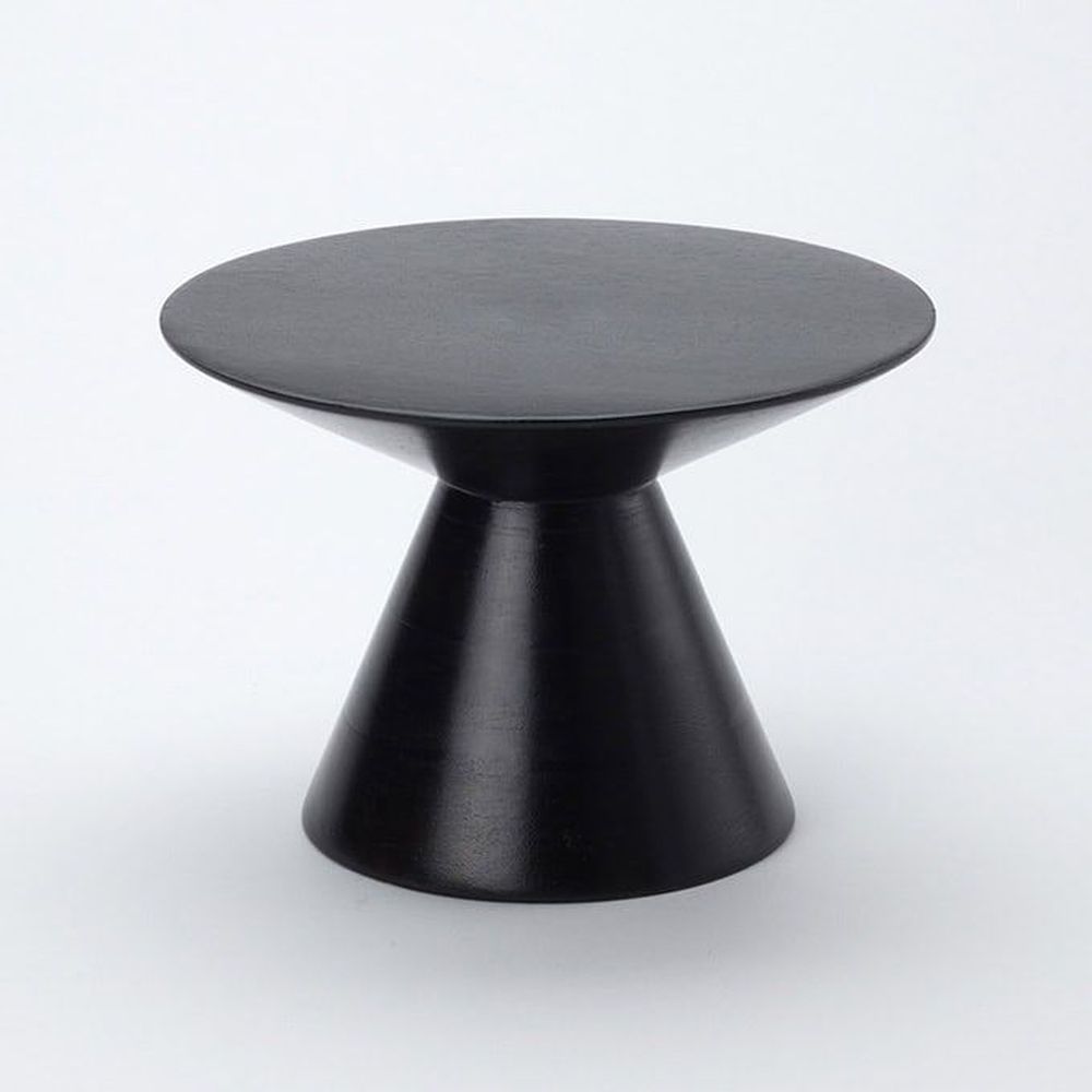 American Metalcraft Upton Collection Espresso Mango Wood Pedestal, 9 Inch Top Dia. X 6 1/4 Inch Height -- 4 Per Case