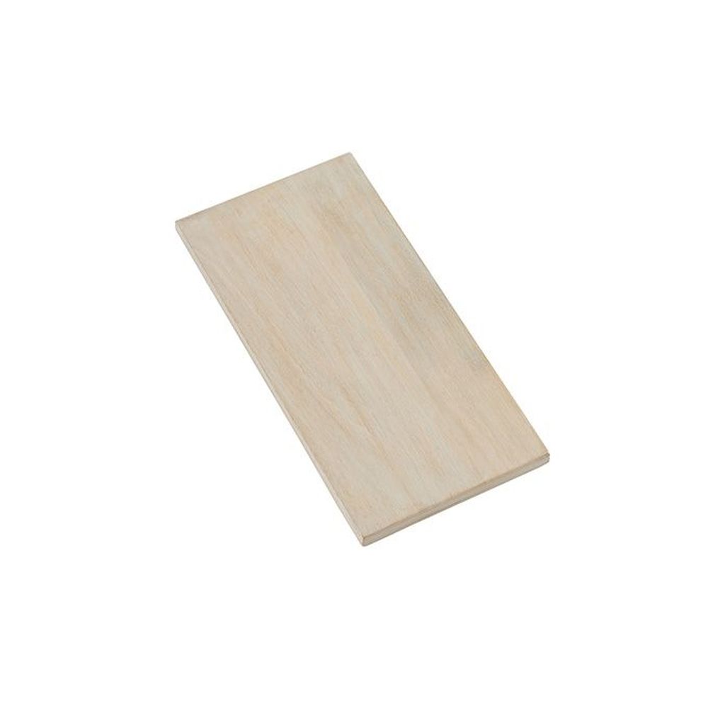 American Metalcraft Hampton Collection Sun-bleached Mango Wood Ribbed Serving Board, 17-3/4 X 8-3/4 X 7/8 Inch -- 5 Per Case