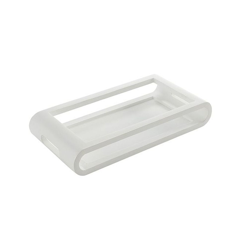 American Metalcraft White Mango Wood Serving Tray, 17-1/4 X 8-1/2 X 3 Inch -- 6 Per Case