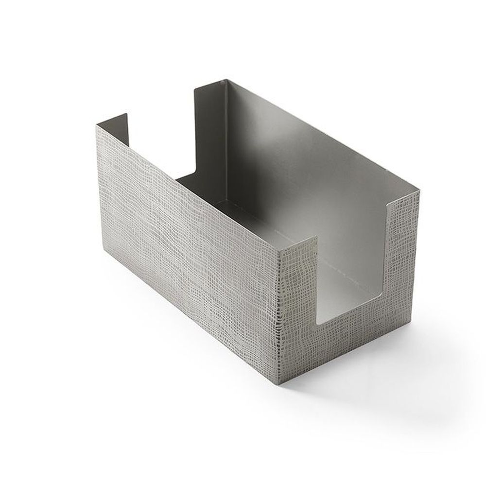 American Metalcraft Etch And Set Collection Silver Stainless Steel Dinner Napkin Holder, 9 X 5-1/4 X 4-1/2 Inch -- 16 Per Case