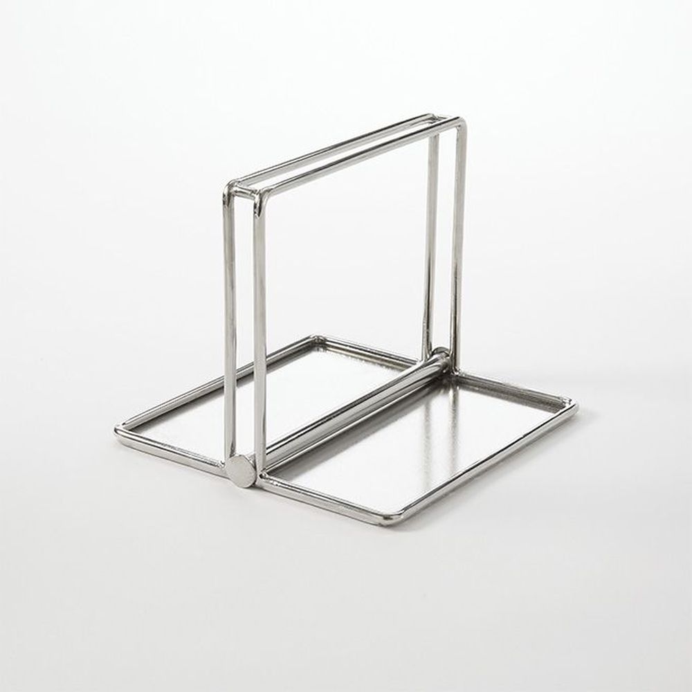 American Metalcraft Silver Stainless Steel Weighted Cocktail Napkin Holder, 6 X 6 X 5 Inch -- 6 Per Case
