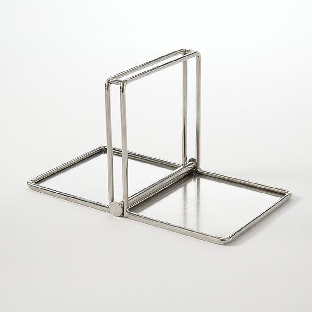 American Metalcraft Silver Stainless Steel Weighted Dinner Napkin Holder, 9 X 5 X 5 Inch -- 6 Per Case