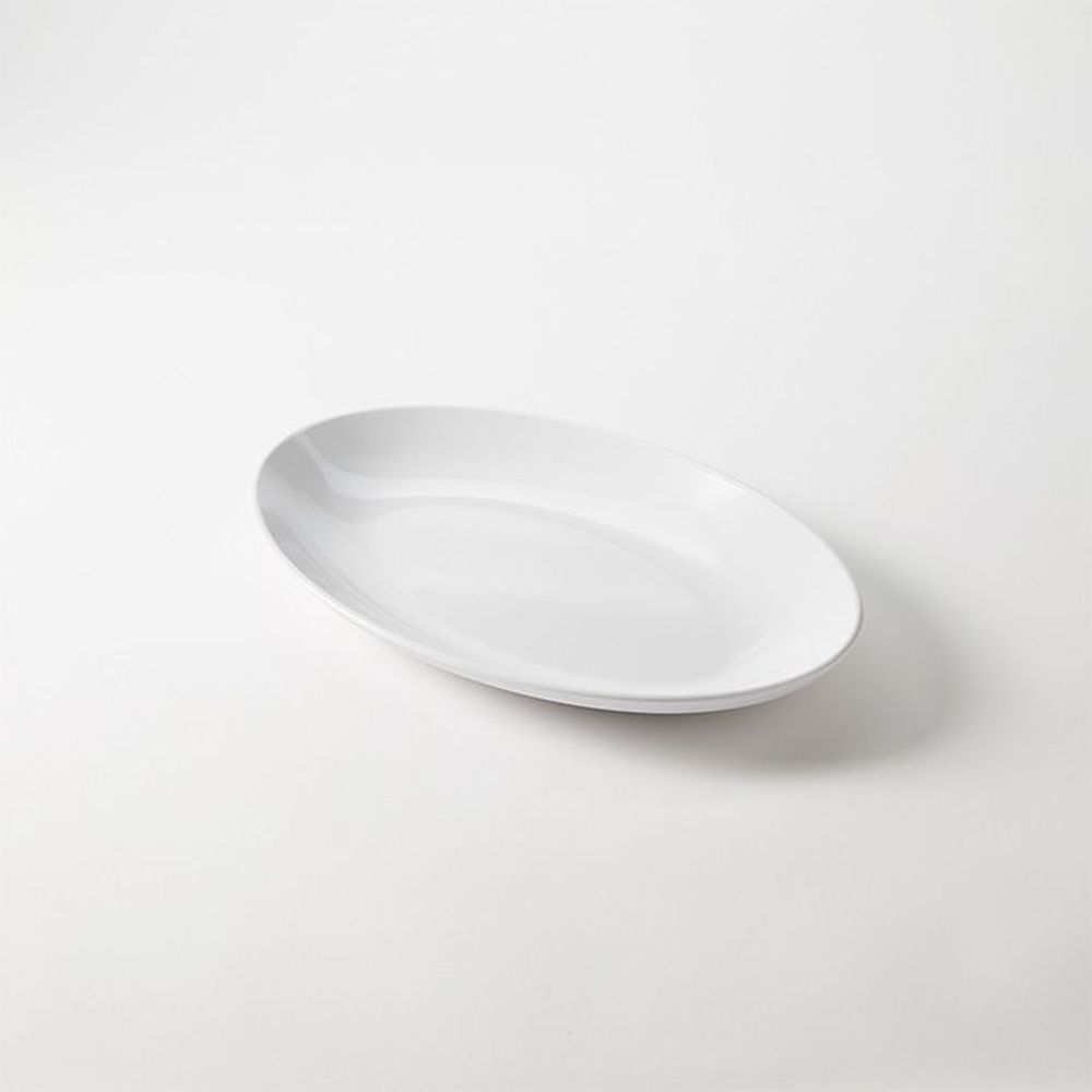 American Metalcraft White Melamine Oval Platter, 14 X 9 X 1-3/8 Inch -- 16 Per Case