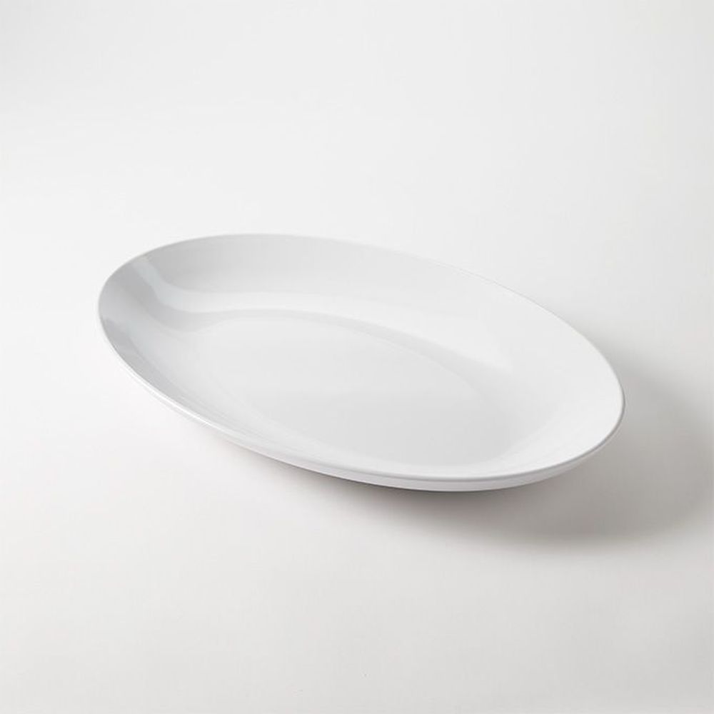 American Metalcraft White Melamine Oval Platter, 18 X 12 X 1-3/4 Inch -- 8 Per Case