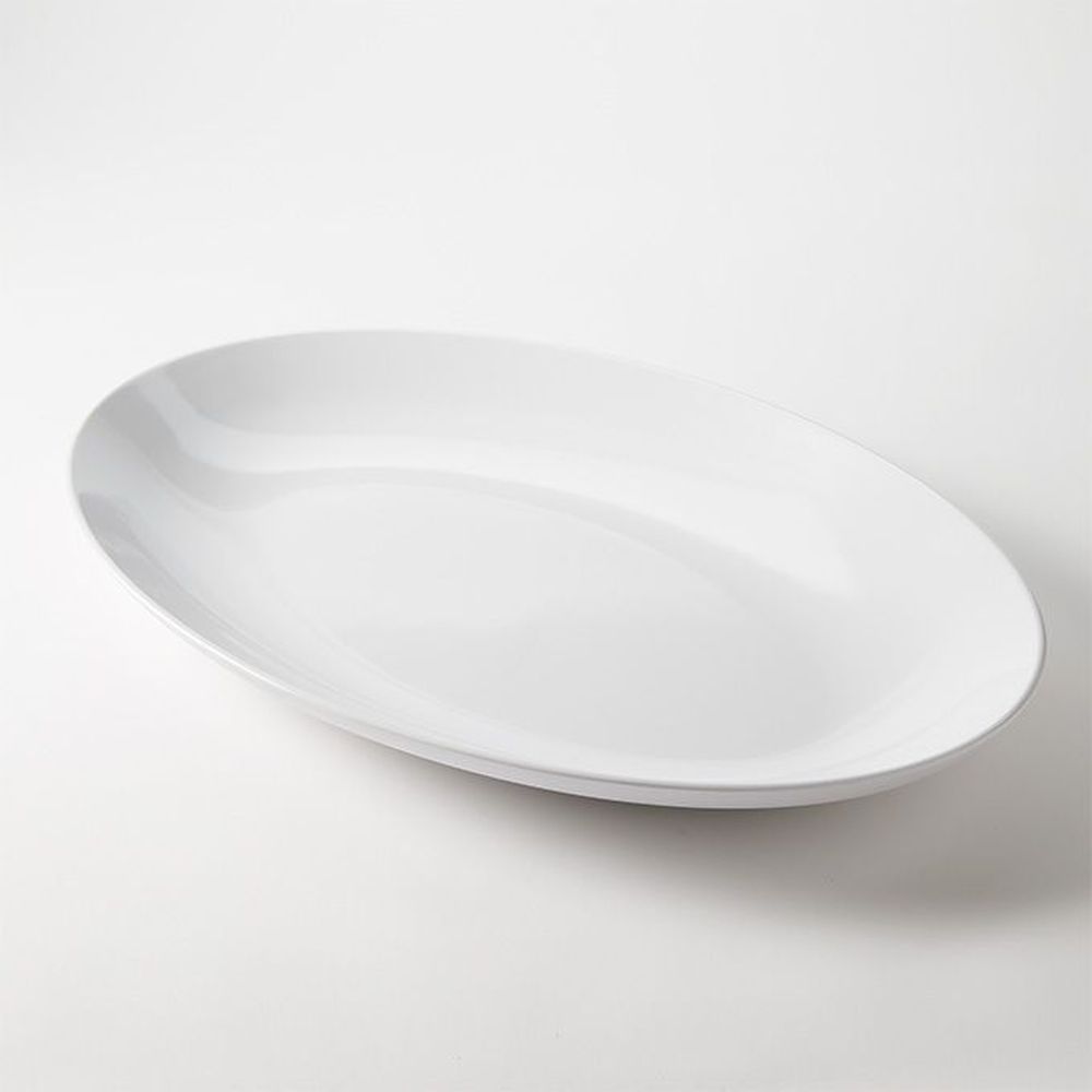 American Metalcraft White Melamine Oval Platter, 21-1/2 X 14-3/8 X 2 Inch -- 4 Per Case