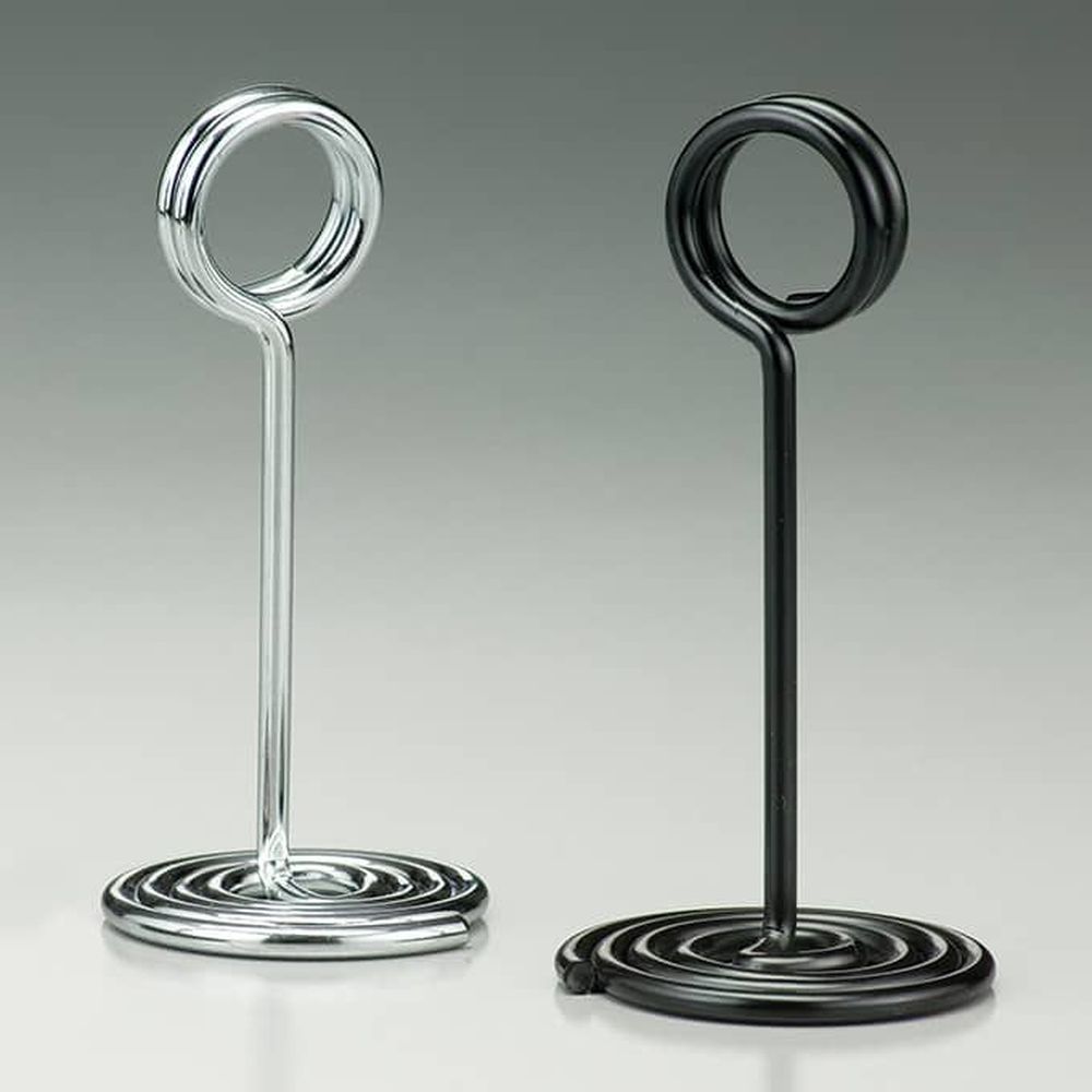 American Metalcraft Black Stainless Steel Swirl Base Number Stand, 2 Inch Dia. X 1 1/2 Inch Height -- 144 Per Case