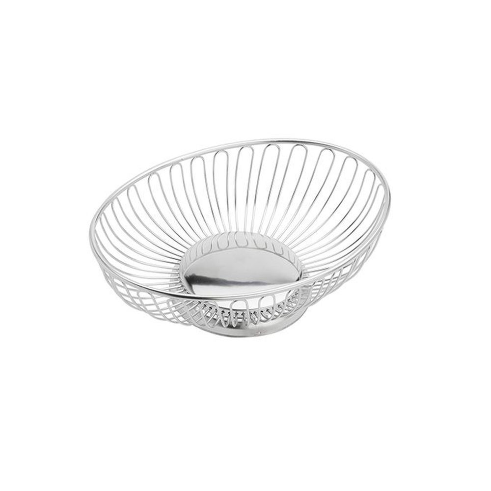 American Metalcraft Silver Stainless Steel Oval Basket, 9-1/8 X 7 X 3 Inch -- 24 Per Case