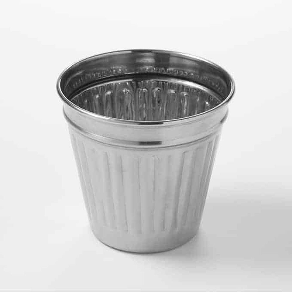 American Metalcraft Silver Stainless Steel Mini Trash Can, 14 Ounce -- 72 Per Case