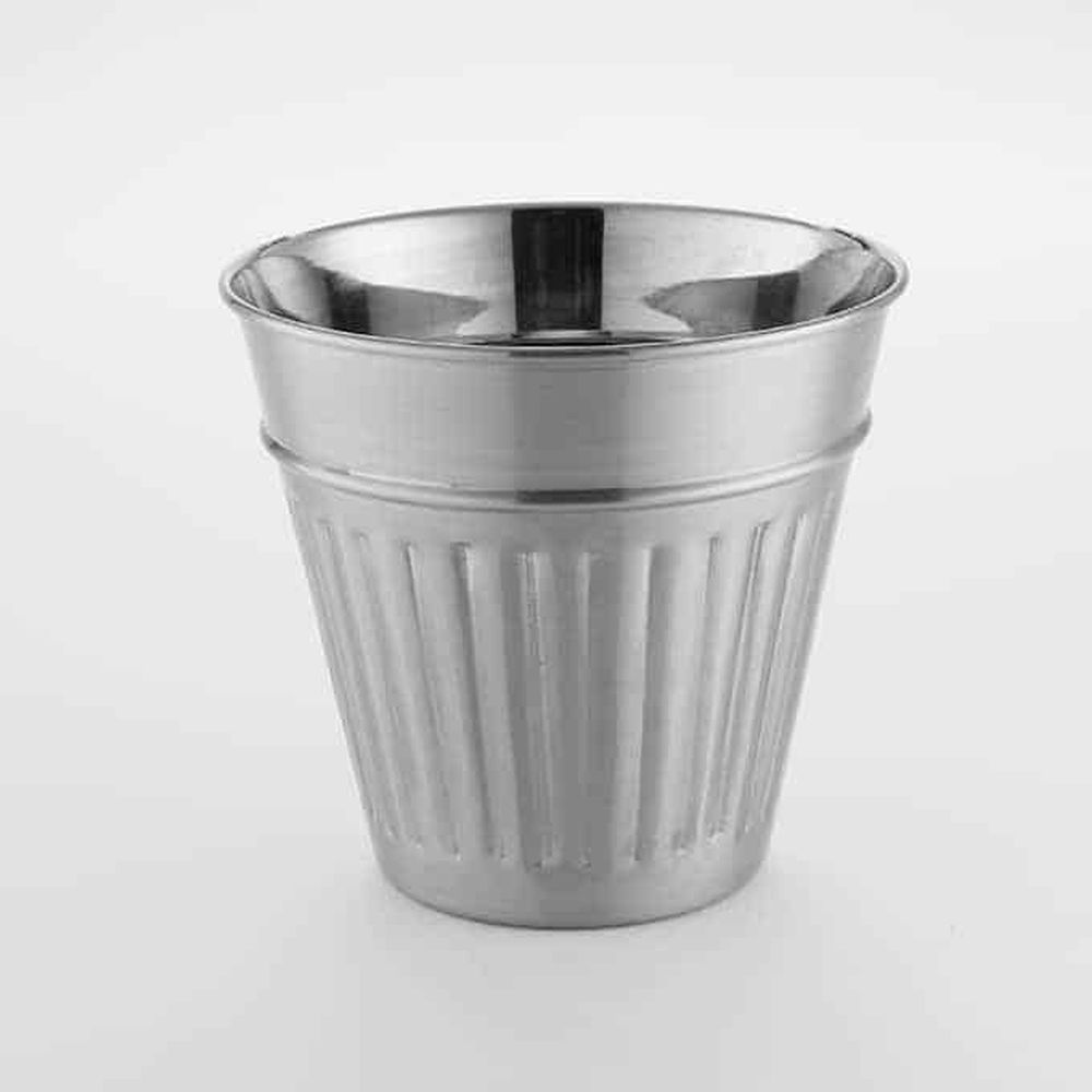 American Metalcraft Silver Stainless Steel Mini Trash Can, 32 Ounce -- 36 Per Case