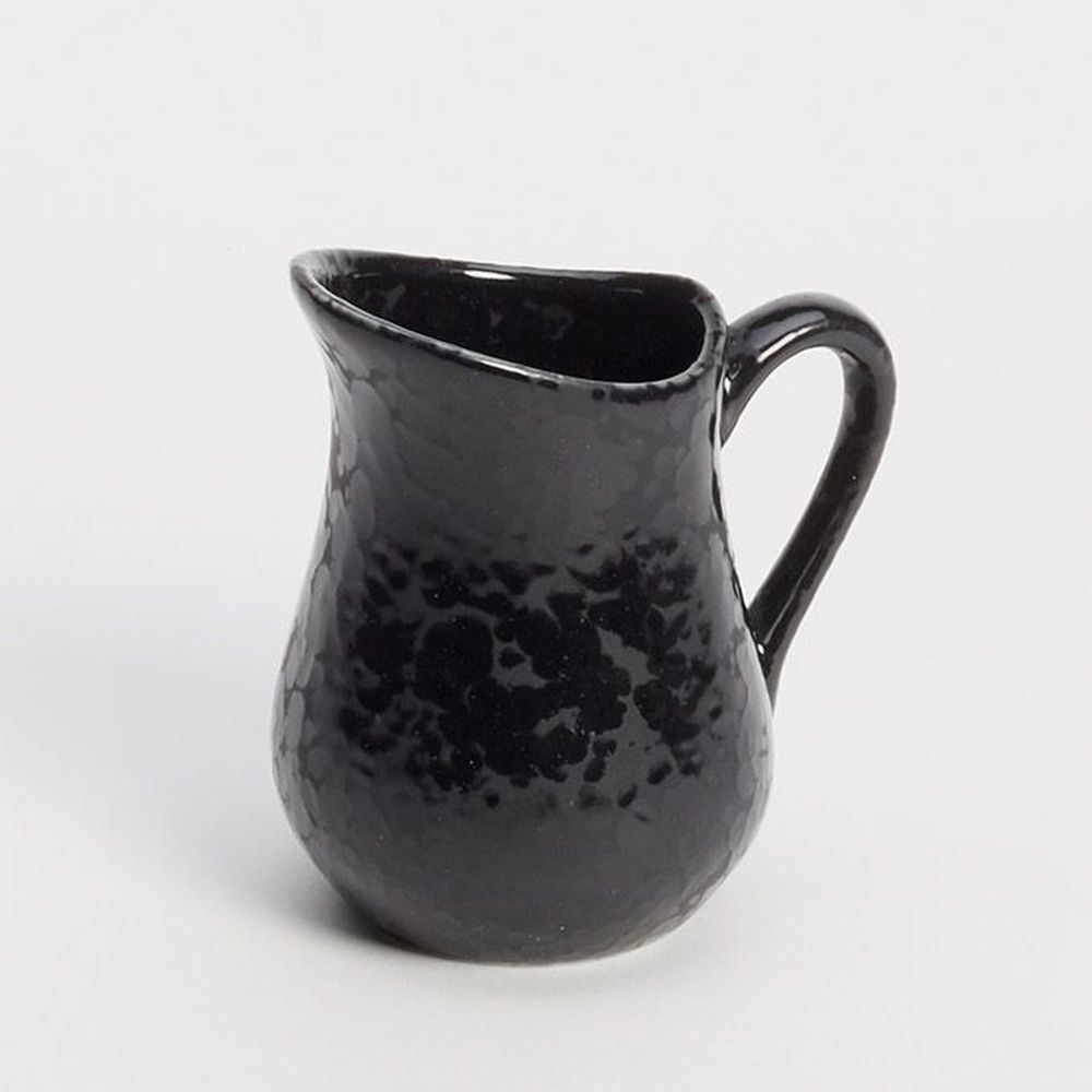 American Metalcraft Black Porcelain Bell Creamer, 4 Ounce Capacity -- 48 Per Case
