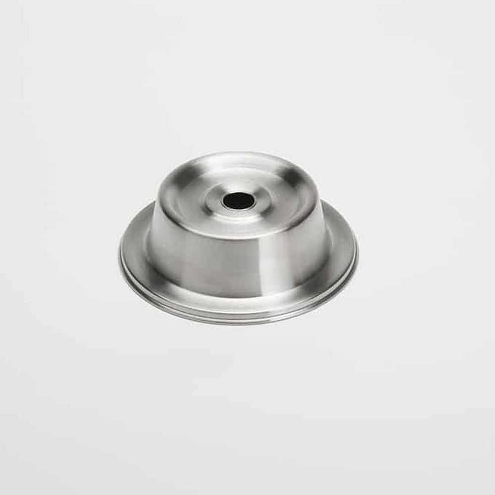 American Metalcraft Silver Stainless Steel Satin Finish Plate Cover Fits 5 5/8 To 6 Inch Dia. Standard Or Wide Foot Stock Plate -- 24 Per Case