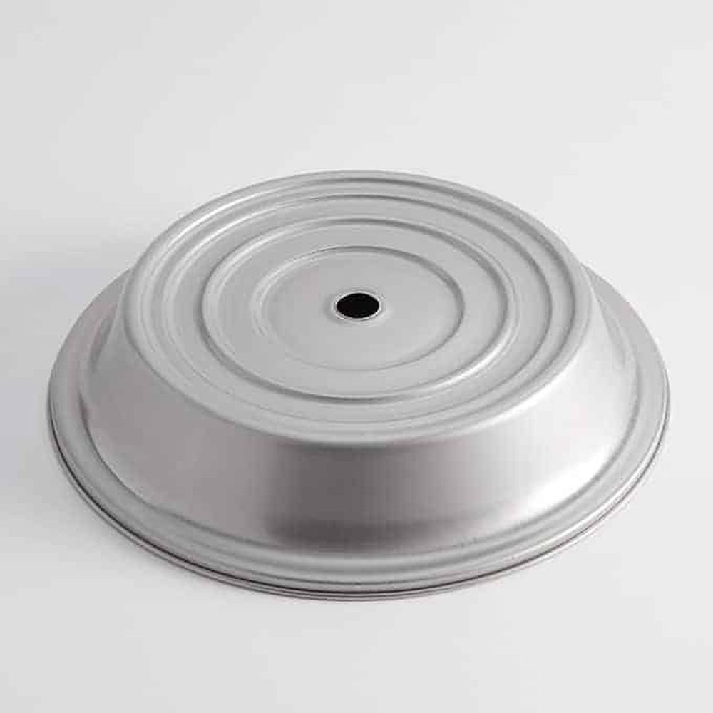 American Metalcraft Silver Stainless Steel Satin Finish Plate Cover Fits 12 3/16 To 12 9/16 Inch Dia. Standard, Narrow Or Wide Foot Stock Plate -- 24 Per Case