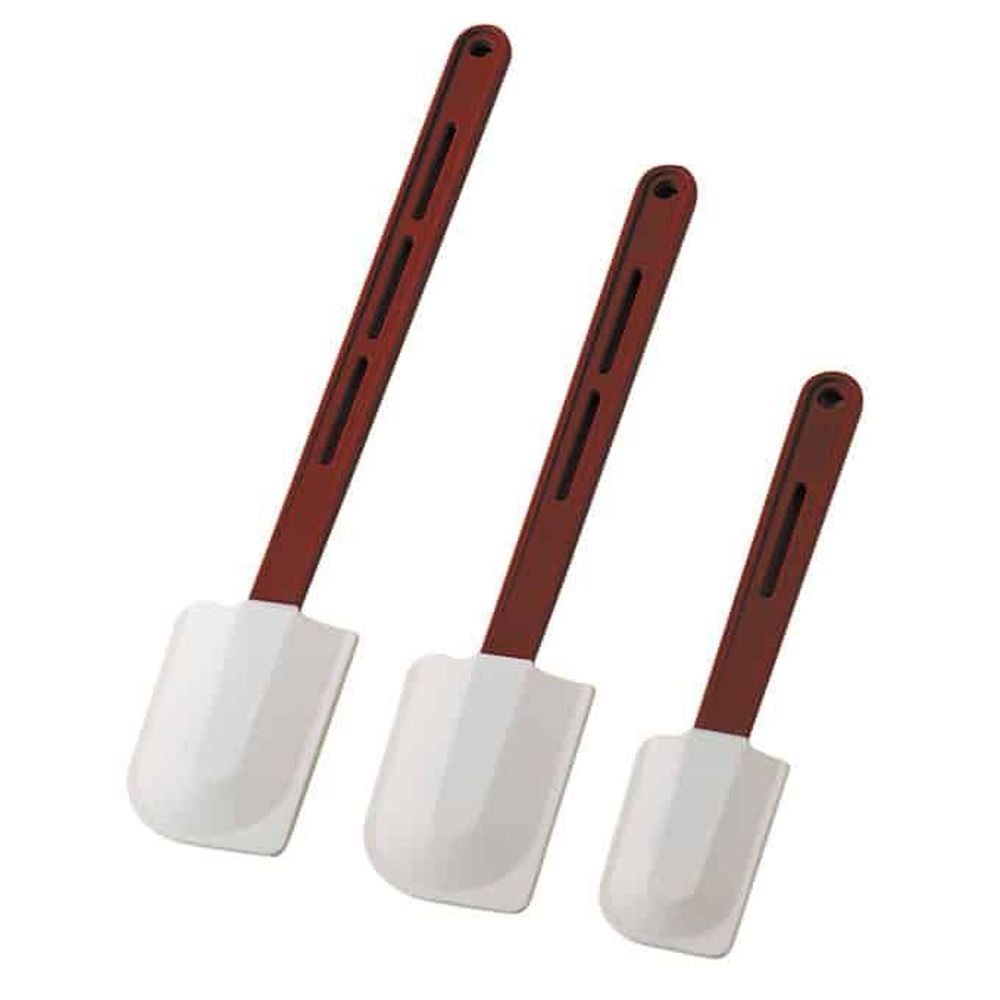 American Metalcraft White Silicone Heat Resistant Scrapper With Red Plastic Handle, 10 Inch Length -- 144 Per Case
