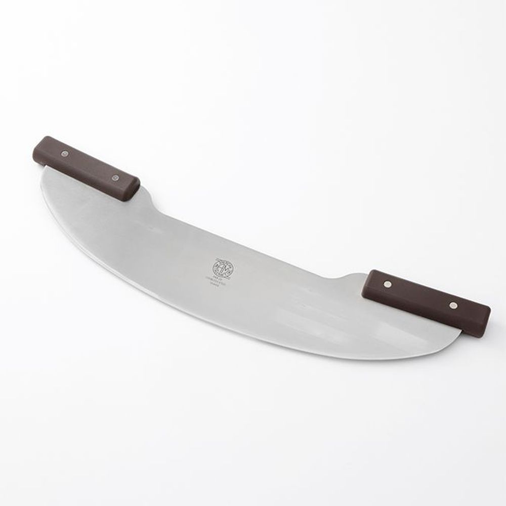 American Metalcraft Silver Stainless Steel Pizza Rocker Knife With Dark Brown Nylon Handle, 21 1/2 Inch Overall With Handles -- 12 Per Case