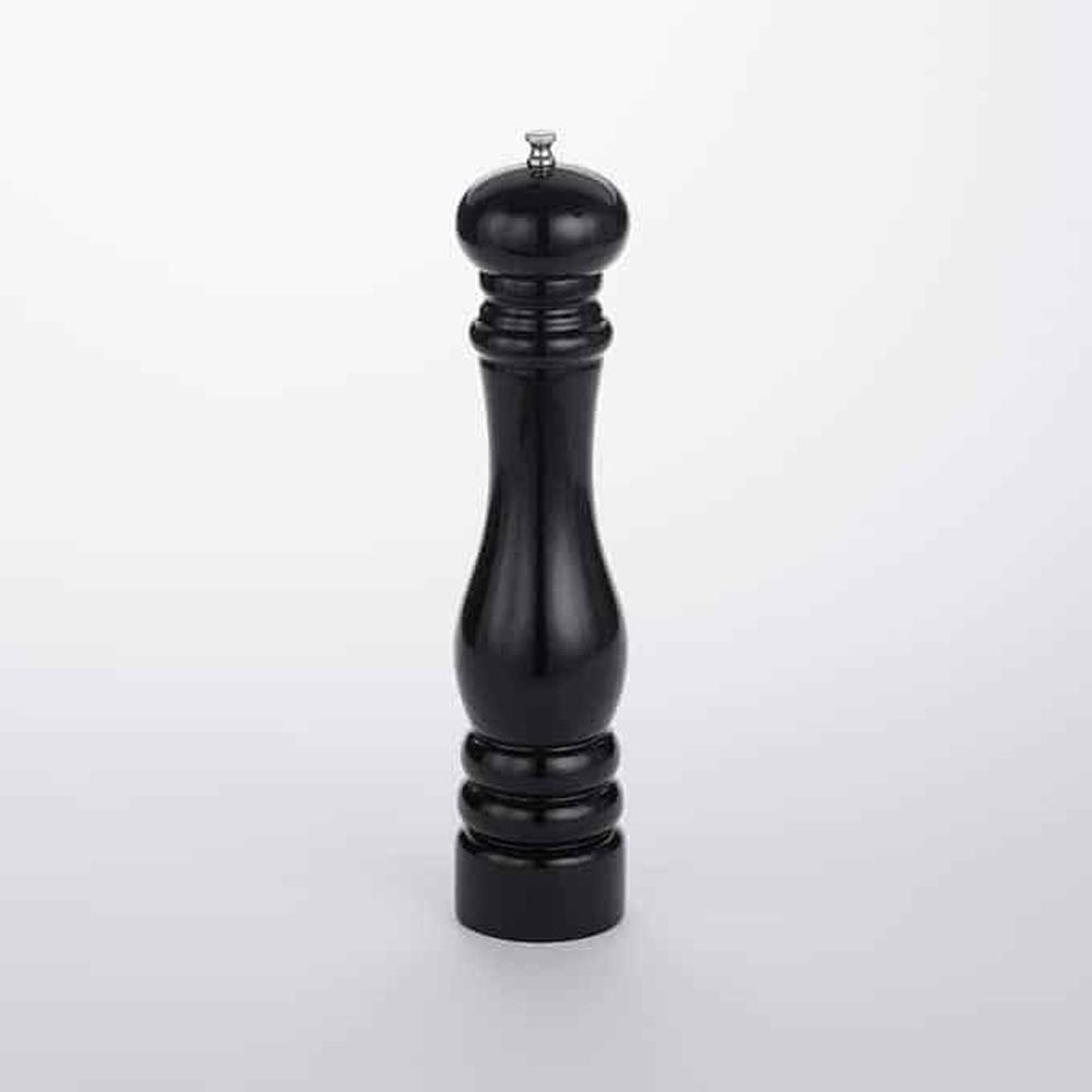 American Metalcraft Black Wood Pepper Mill, 12 Inch Height -- 24 Per Case