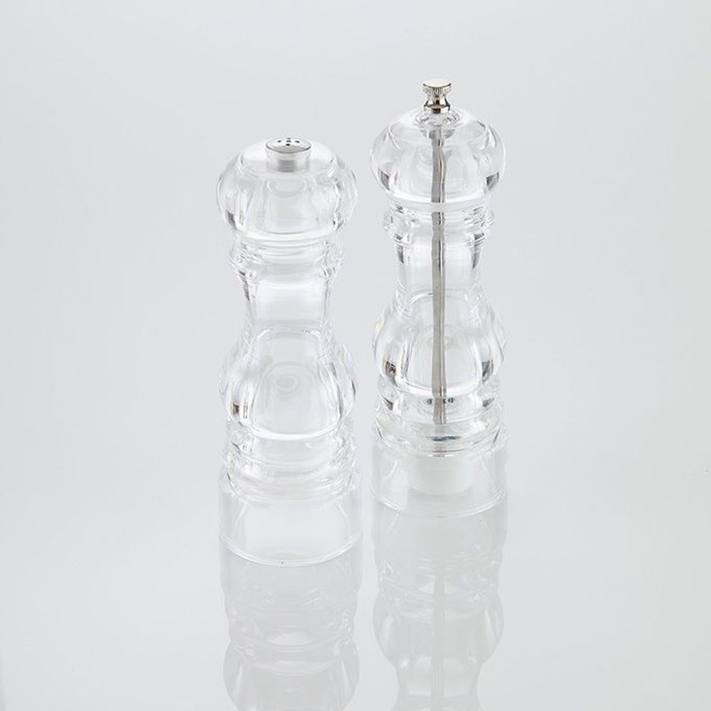 American Metalcraft Clear Acrylic Salt And Pepper Set, 6 Inch Height -- 36 Per Case