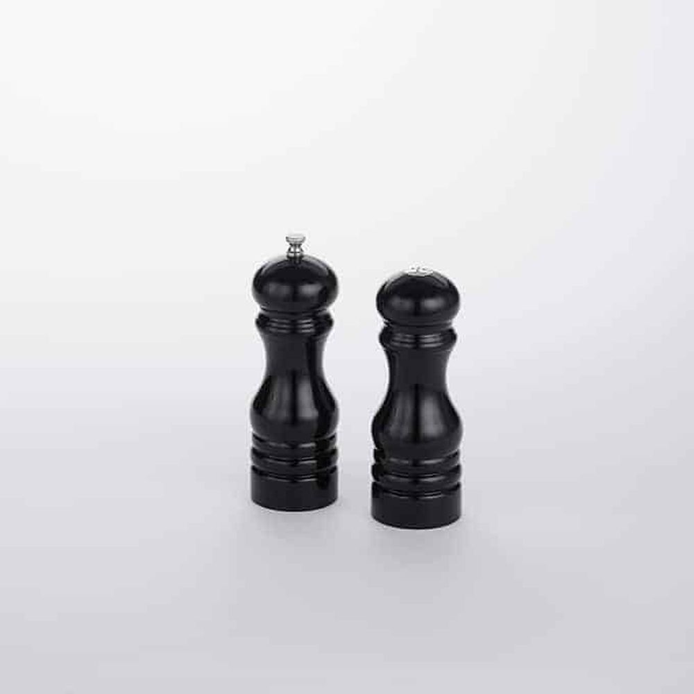 American Metalcraft Black Wood Salt And Pepper Set, 6 Inch Height -- 36 Per Case