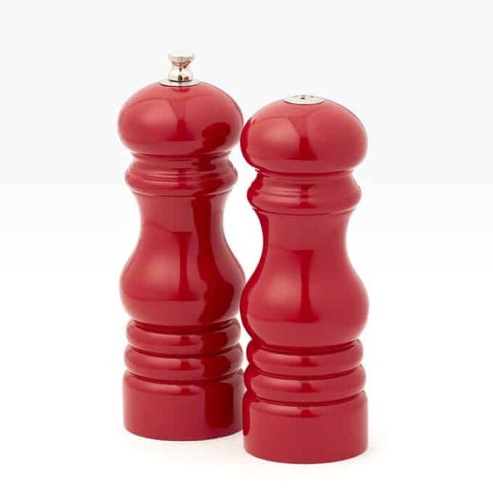 American Metalcraft Red Wood Salt And Pepper Set, 6 Inch Height -- 36 Per Case