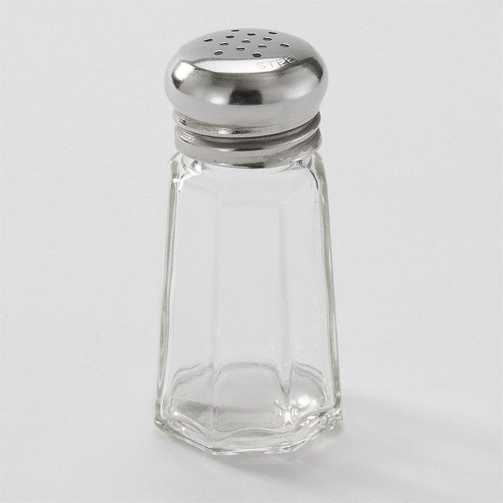 American Metalcraft Glass Salt And Pepper Shaker With Stainless Steel Mushroom Top, 1 Ounce Capacity -- 144 Per Case