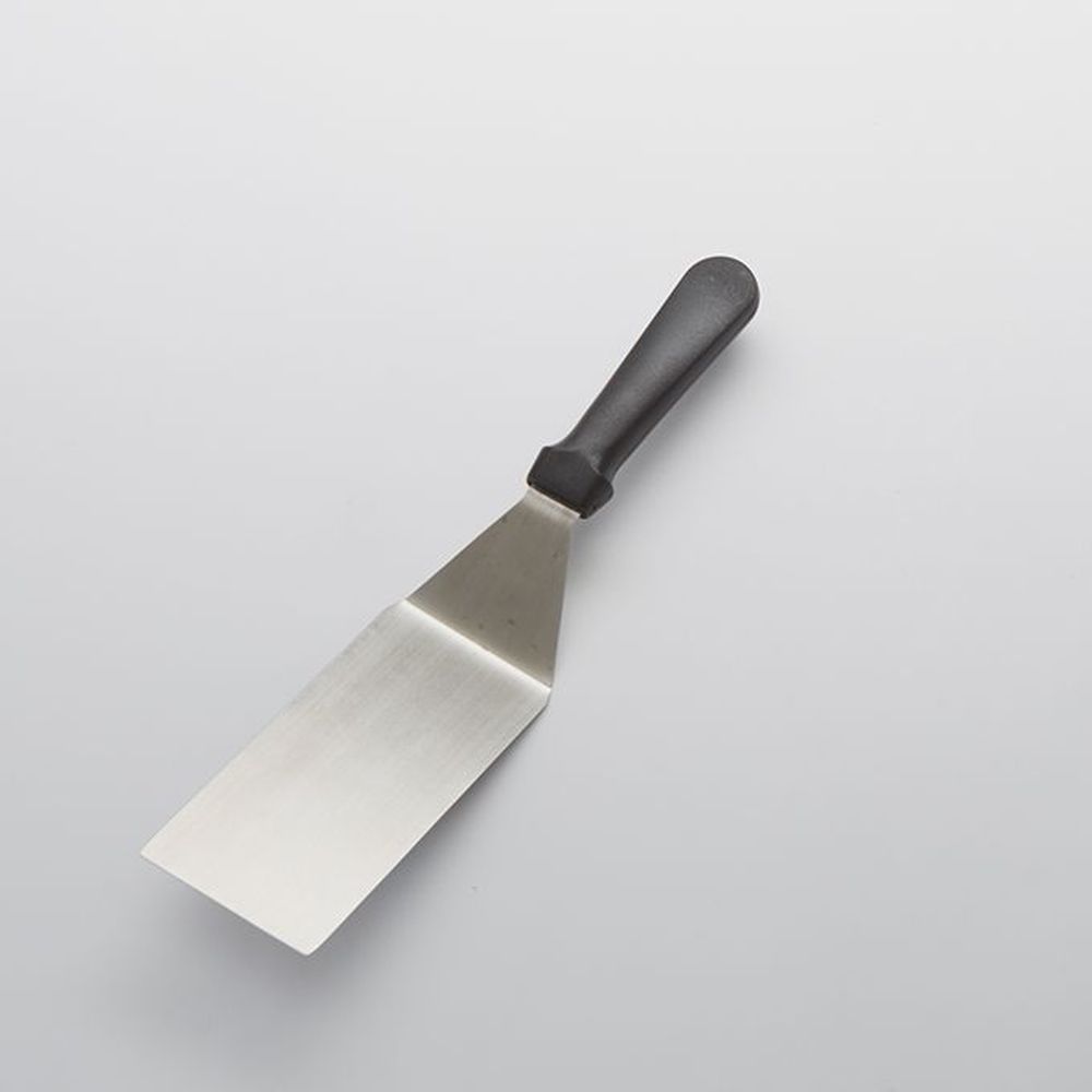 American Metalcraft Silver Stainless Steel Straight Blade Heavy Duty Turner With Black Plastic Handle, 12 Inch Length -- 72 Per Case