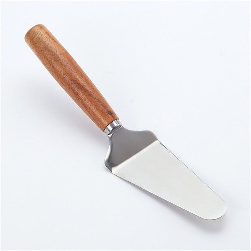American Metalcraft Stainless Steel Pizza Server With Brown Acacia Handle, 10-3/4 Inch Overall Length -- 96 Per Case