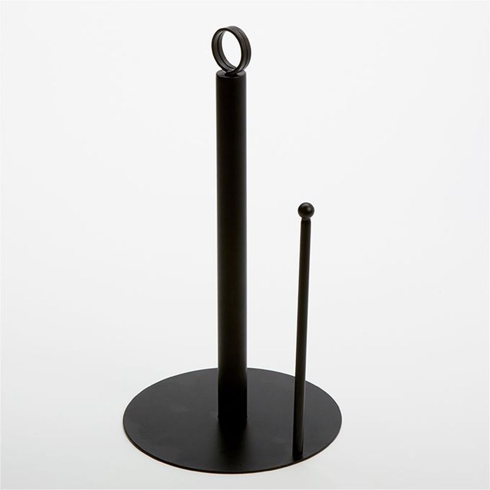 American Metalcraft Black Iron Round Base Paper Towel Holder, 7 Inch Dia. X 13 Inch Height -- 12 Per Case