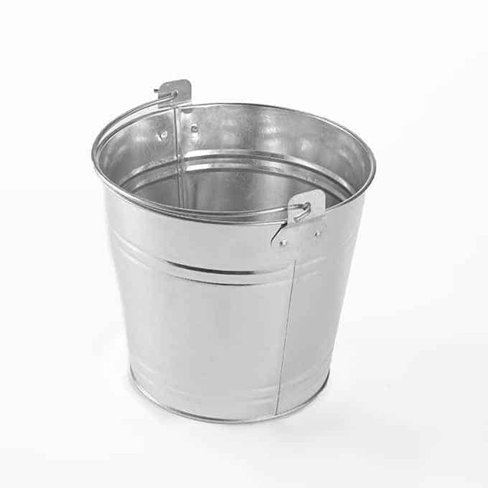 American Metalcraft Silver Galvanized Steel Pail, 148 Ounce Capacity -- 12 Per Case