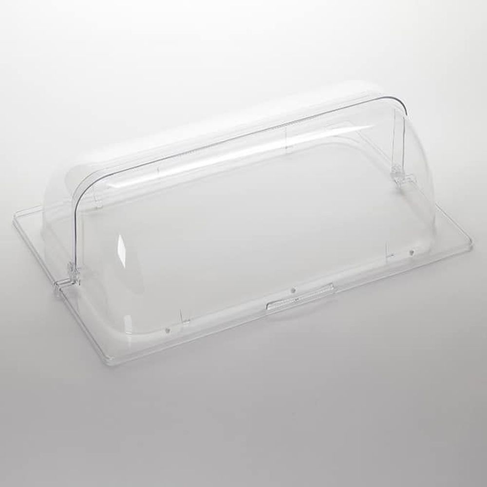 American Metalcraft Clear Polycarbonate Rectangular Full Size Roll Top Cover Only, 21 X 13 1/8 X 7 1/4 Inch -- 6 Per Case