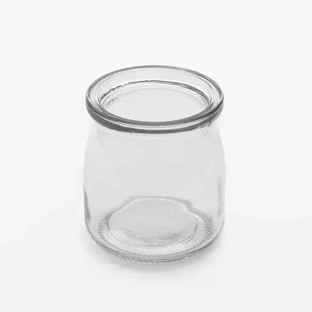 American Metalcraft Clear Glass Round Jar, 6 Ounce Capacity -- 72 Per Case