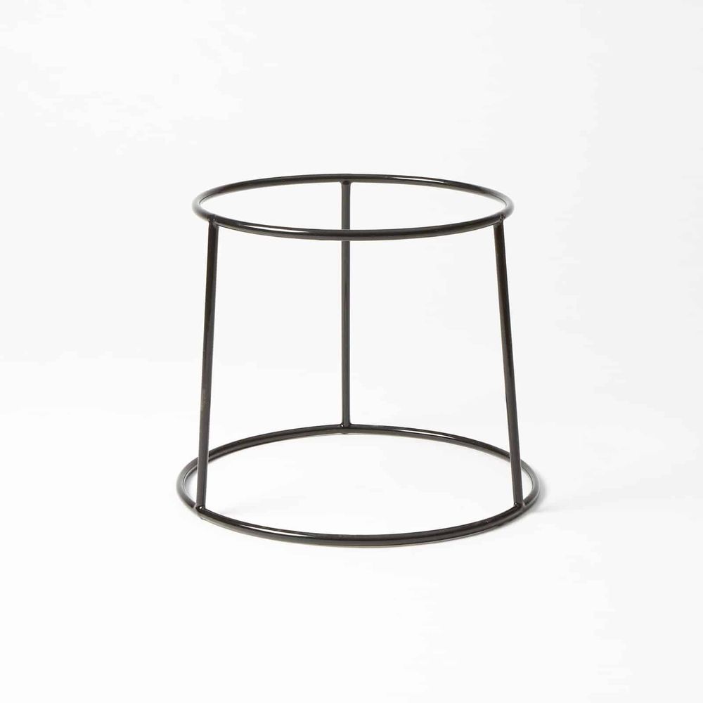 American Metalcraft Black Steel Rubberized Medium Round Pizza Stand, 7-1/2 Inch Dia. -- 6 Per Case