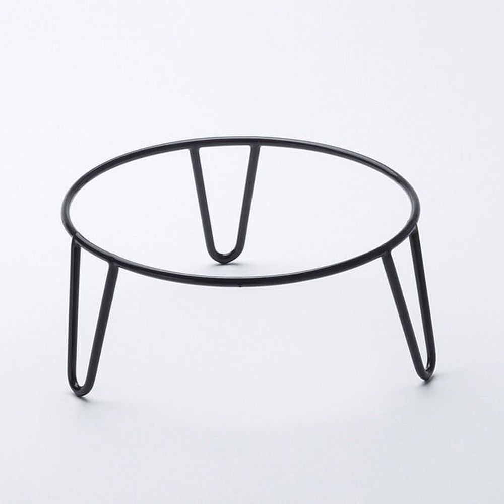 American Metalcraft Black Steel Rubberized Round Hairpin Pizza Stand, 9 Inch Dia. X 4 Inch Height -- 24 Per Case