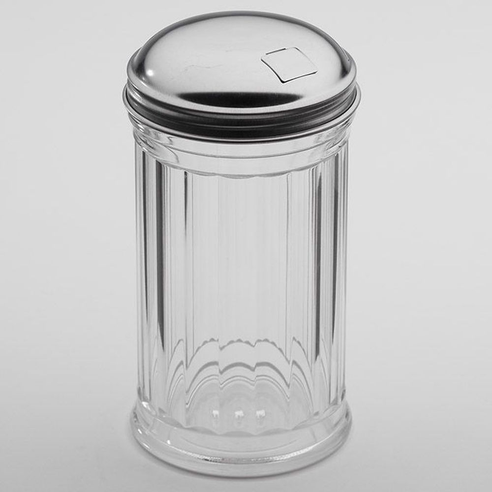 American Metalcraft Clear San Plastic Standard Weight Shaker With Sugar Top, 3 Inch Dia. X 5-3/8 Inch Height -- 36 Per Case