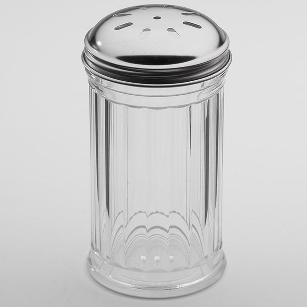 American Metalcraft Clear San Plastic Standard Weight Shaker With Spice Top, 3 Inch Dia. X 5-3/8 Inch Height -- 36 Per Case