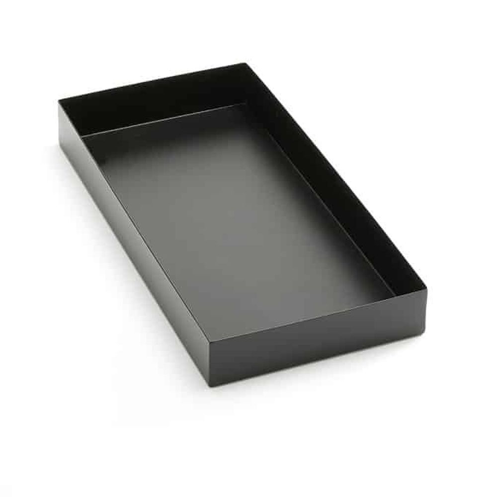 American Metalcraft Black Twilight Collection Stainless Steel Rectangle Market Tray, 16-3/8 X 8-1/4 X 2 Inch -- 4 Per Case