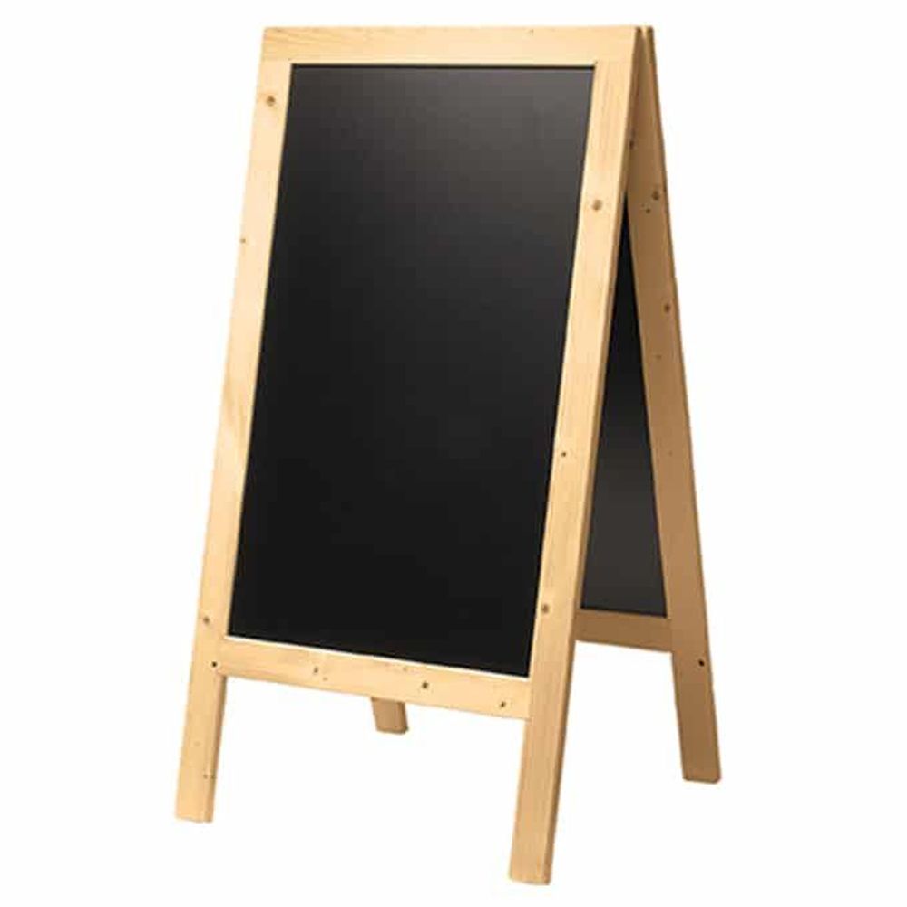 American Metalcraft Plain Rubber Wood Large Deluxe Sandwich Board, 28-1/8 X 2-3/8 X 54-3/4 Inch