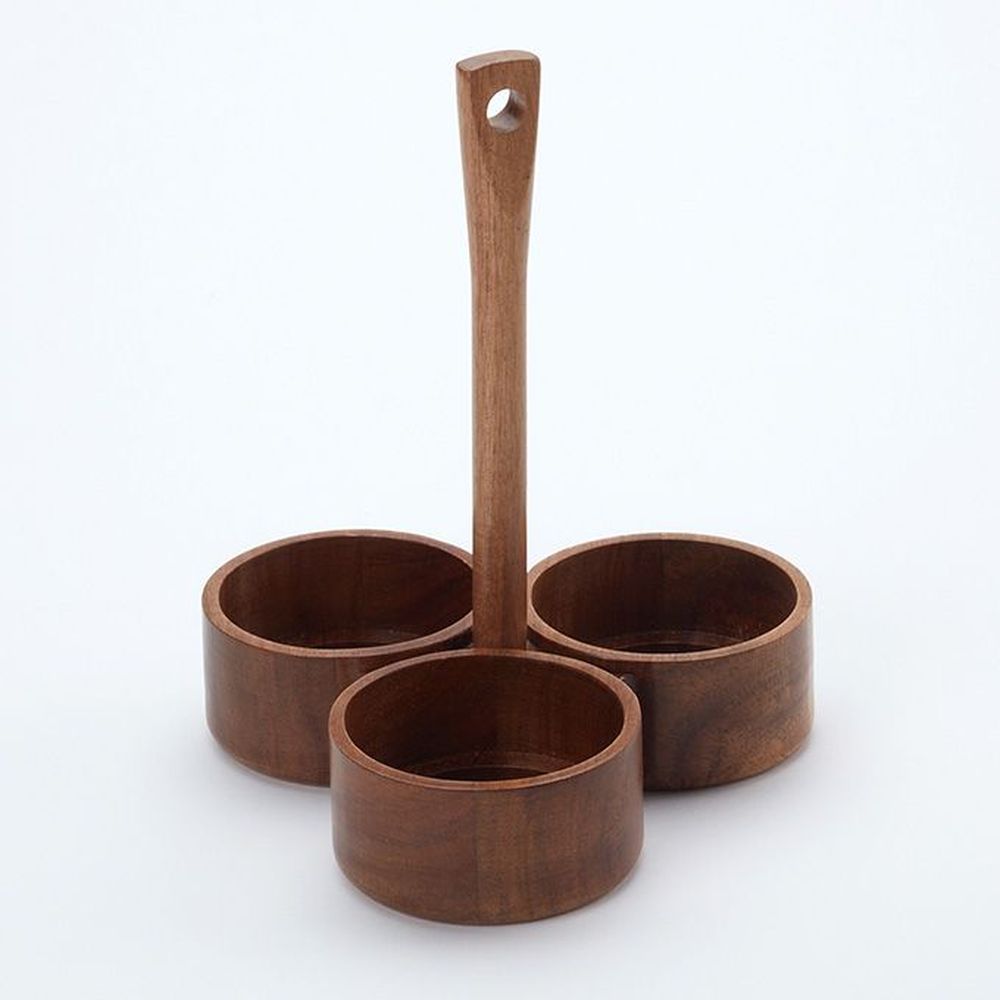 American Metalcraft Brown Acacia Wood Shaker Caddy For 6 Ounce - 12 Ounce Shaker -- 10 Per Case