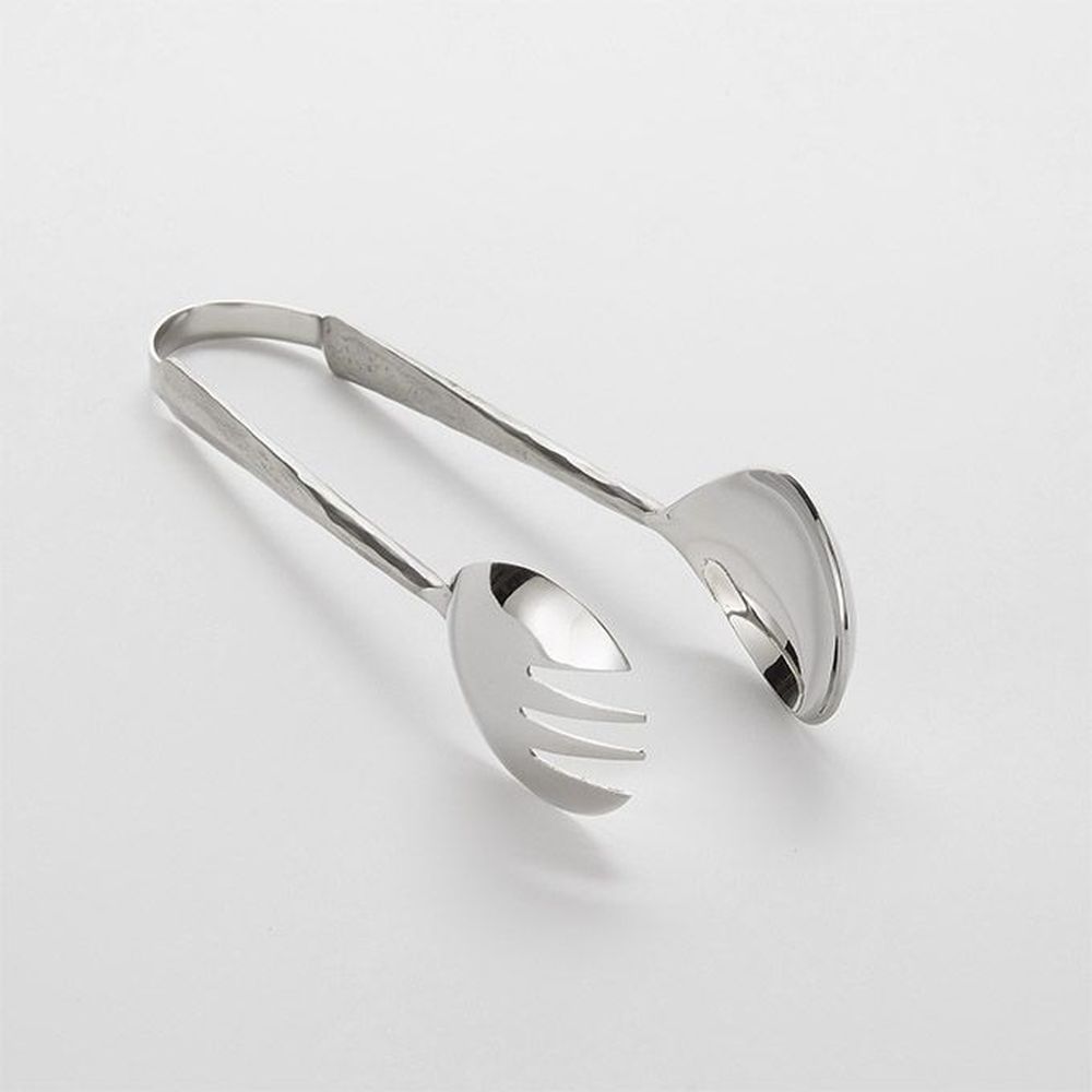 American Metalcraft Amano Collection Silver Stainless Steel Hand Forged Serving Tong, 2-1/8 Inch Width X 9 Inch Length -- 72 Per Case