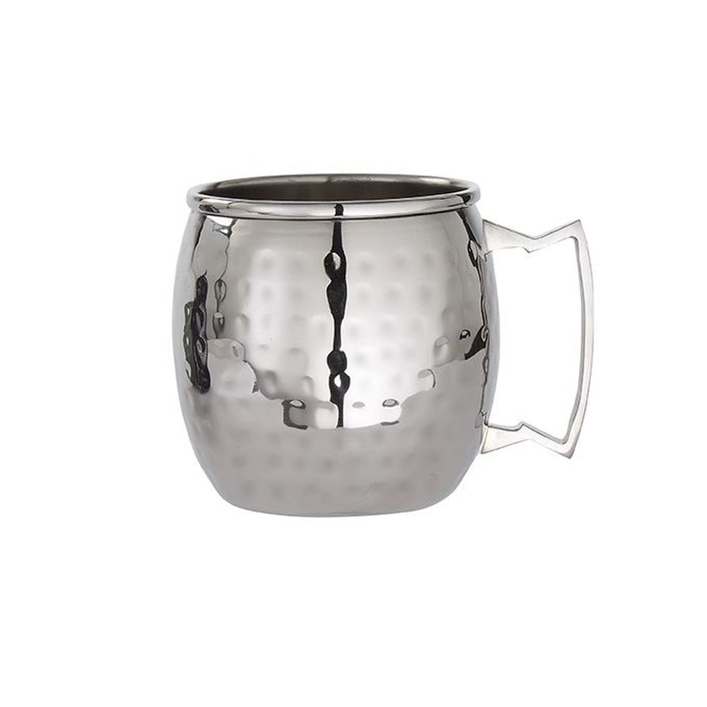 American Metalcraft Silver Hammered Stainless Steel Moscow Mule Mug, 16 Ounce Capacity -- 24 Per Case
