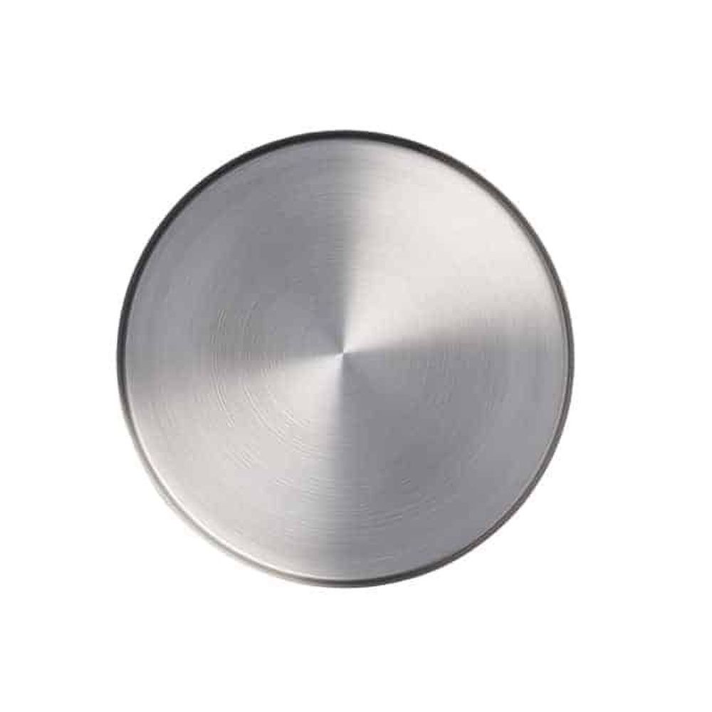 American Metalcraft Unity Collection Silver Satin-finish Stainless Steel Plate, 9 Inch Dia. X 1/2 Inch Height -- 16 Per Case