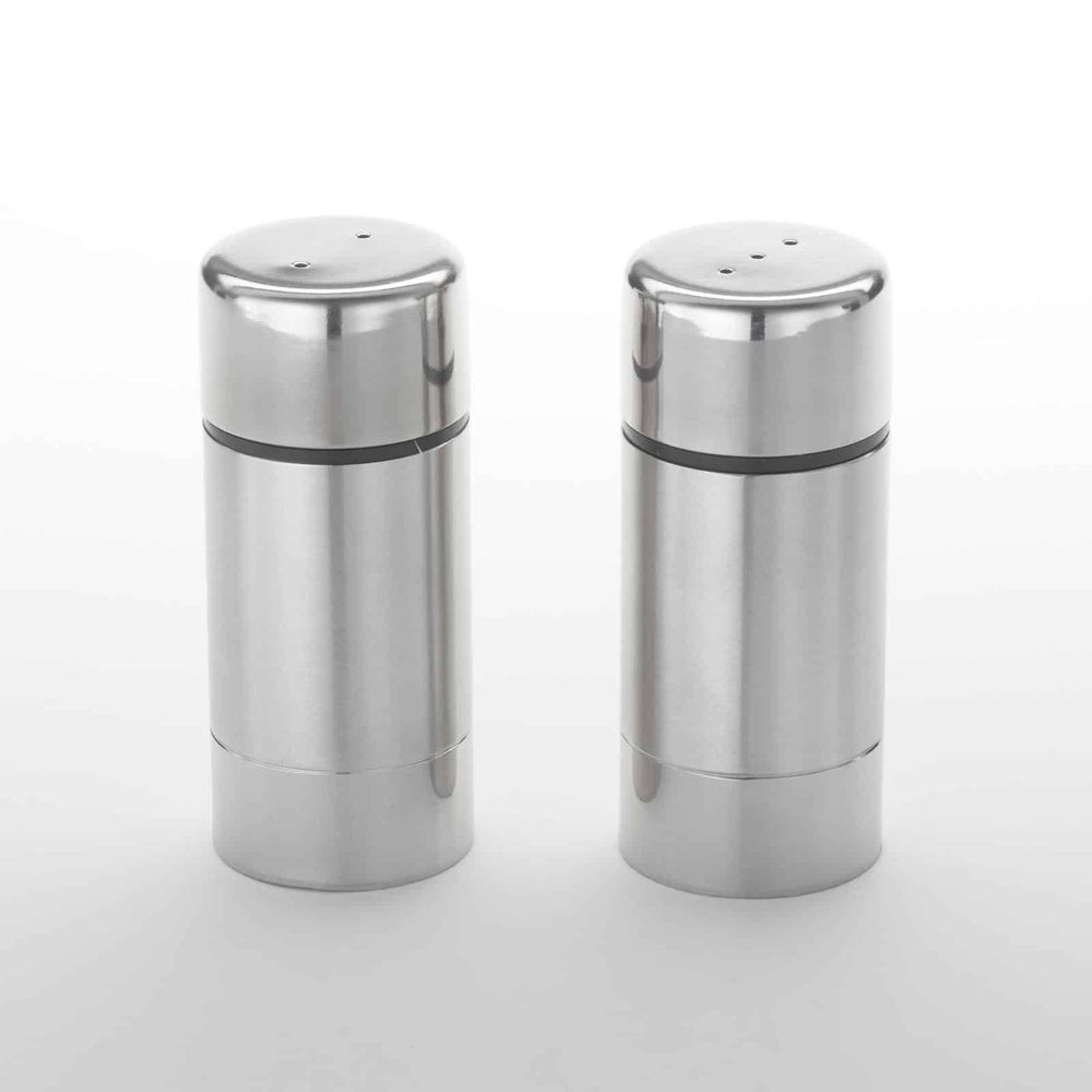 American Metalcraft Stainless Steel Round Salt And Pepper Set, 3-1/2 Inch Height -- 120 Per Case