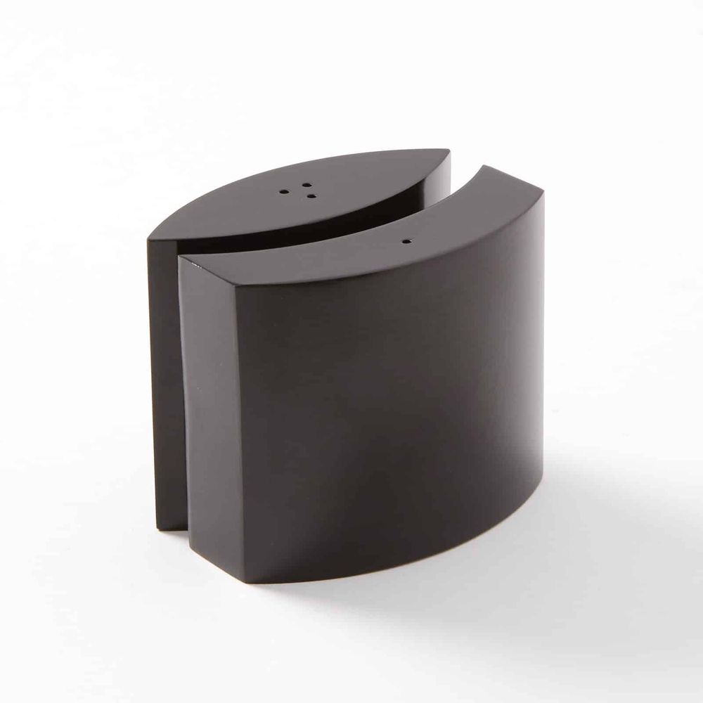 American Metalcraft Modern Black Satin Finish Stainless Steel Salt And Pepper Set, 4 Ounce Capacity -- 96 Per Case