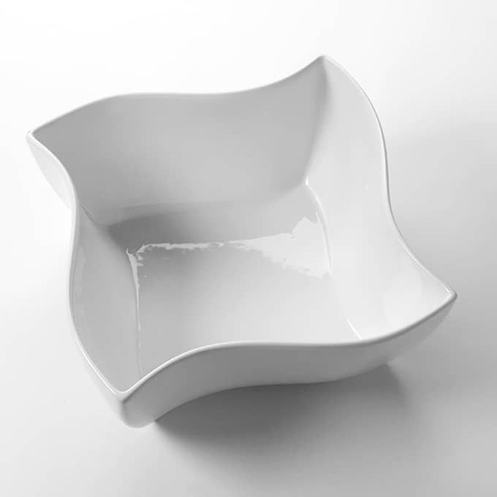 American Metalcraft White Porcelain Squavy Bowl, 228 Ounce Capacity -- 4 Per Case