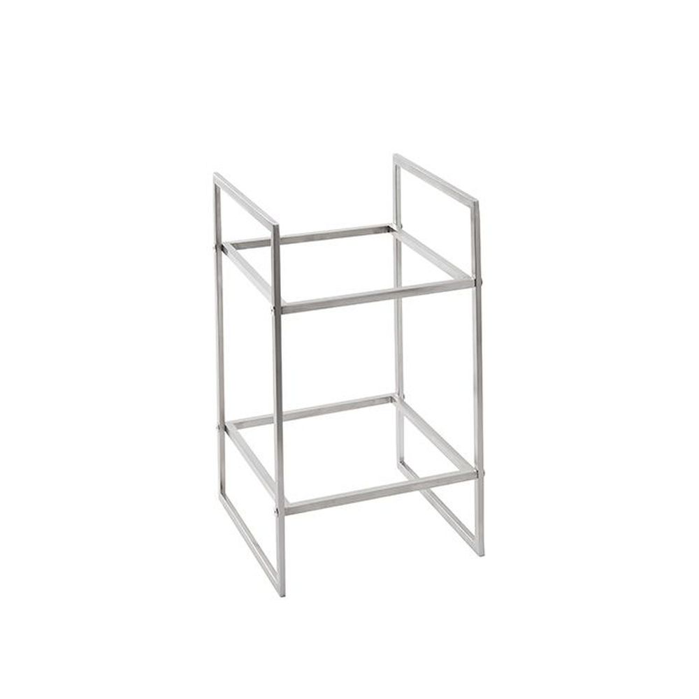 American Metalcraft Silver Stainless Steel Two Tier Riser, 16-1/2 Inch Height