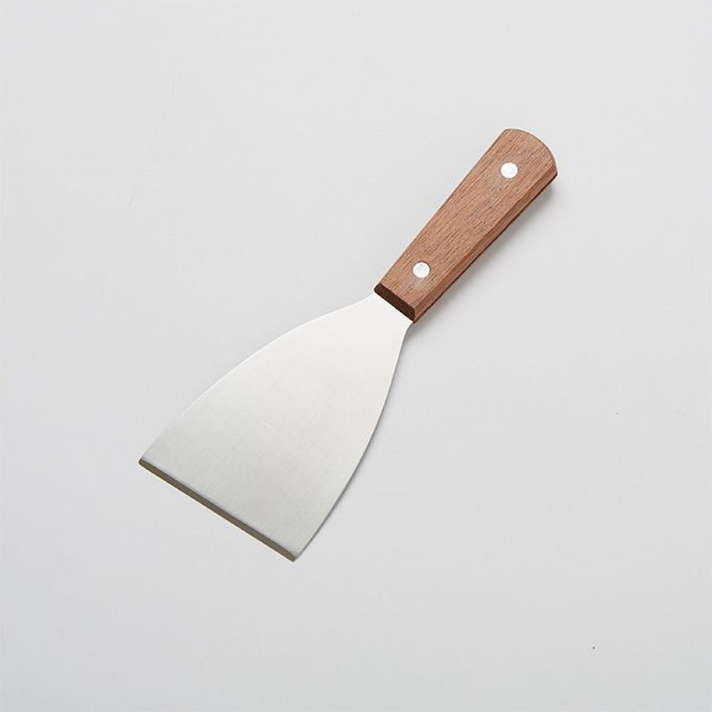 American Metalcraft Wood Handle Slant Edge Stainless Steel Scrapper, 7-1/2 Inch Overall Length -- 120 Per Case