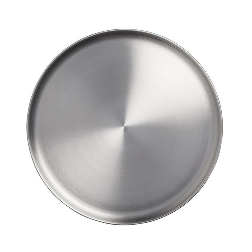 American Metalcraft Coupe Collection Silver Satin-finish Stainless Steel Plate, 13 Inch Dia. X 3/8 Inch Height -- 18 Per Case