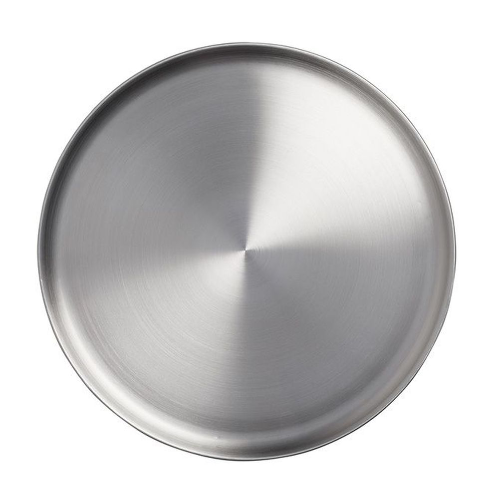 American Metalcraft Coupe Collection Silver Satin-finish Stainless Steel Plate, 14 Inch Dia. X 3/8 Inch Height -- 18 Per Case